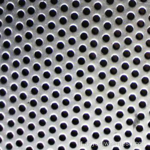 Mesh metallico perforato in foglio perforato in alluminio